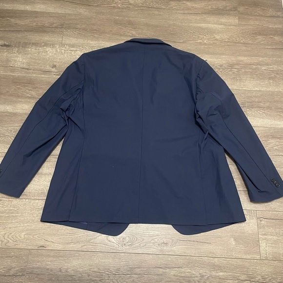 Sene Soho FlexTech Blazer 2 Button Performance Blazer Jacket Custom Sz Navy Blue - Picture 8 of 9